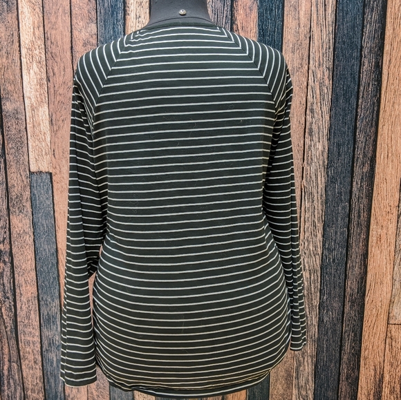 Stripe with Floral Print Top - Picture 3 of 5